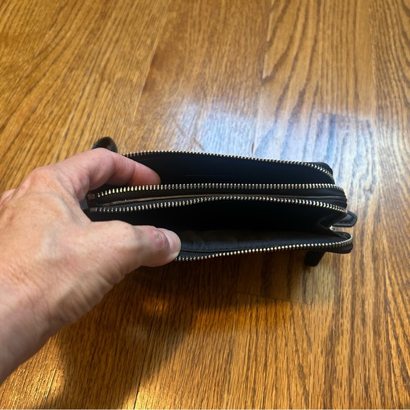 Coach Black Wristlet with Colorful Floral Design - Picture 3 of 7